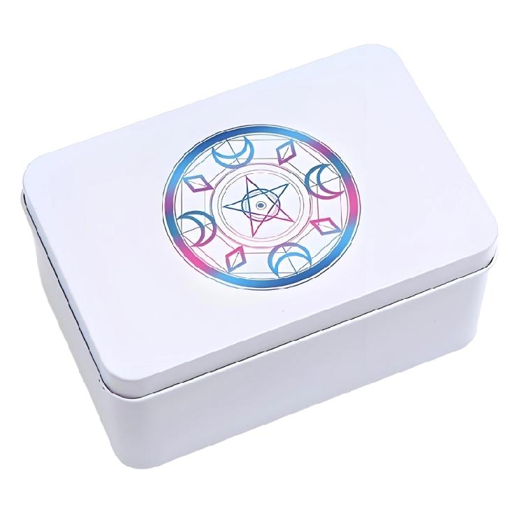 Portable Metal Playings Card Box Money Coin Carry Box Candy Case Business Tarots Storage Box For Home Use