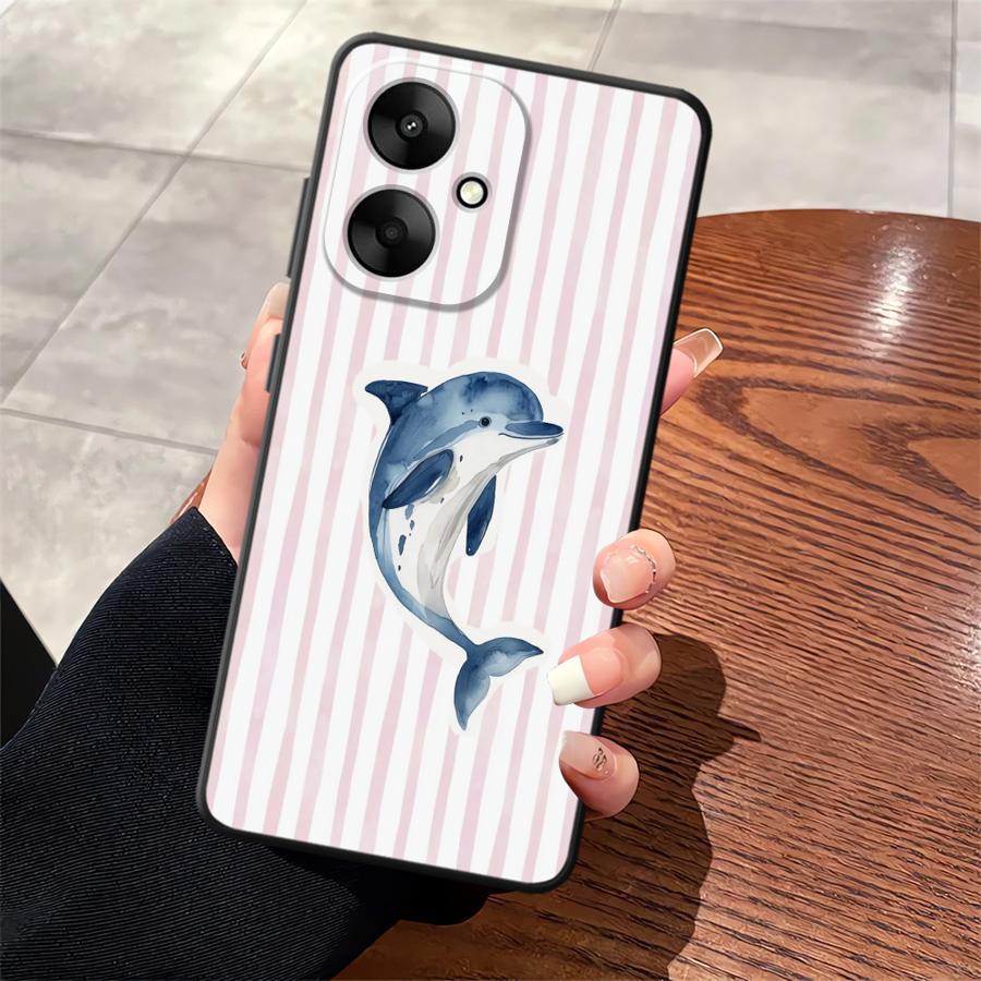 Marine Animals Case for Xiaomi Redmi 9A 9C 12 A5 13C 10 K60 12C 9T K40 K50 Gaming A1 A2 Plus Soft Back Phone Cover