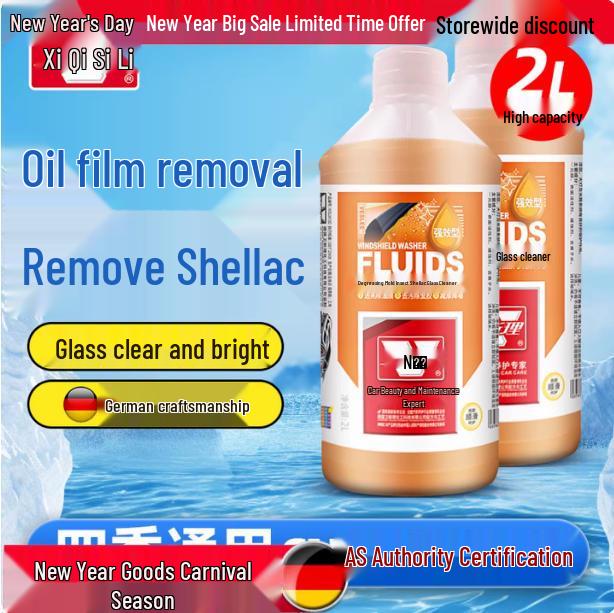 Wesley All-Season Windshield Washer Fluid: Removes Stains, Oil Film, and Insect Glue.