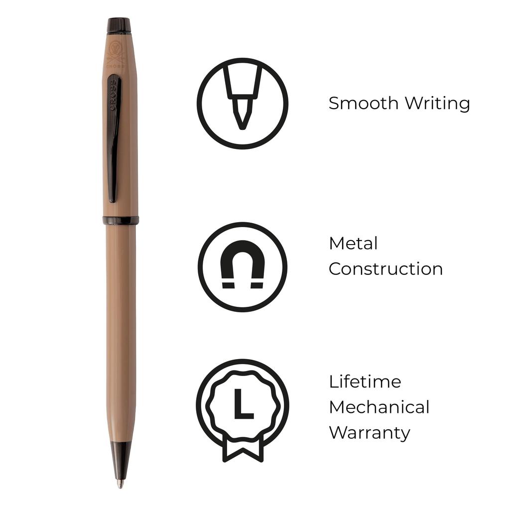 Cross Century II Beige Premium Gift Boxed Premium Ballpoint Medium Perfect Gift for Day or Promotion Oil-Based Pen, Nib, Father's