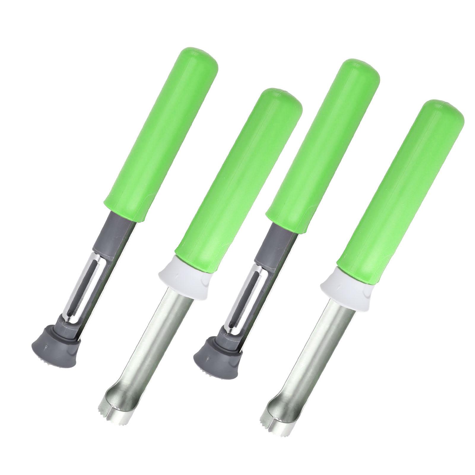 

4pcs 2 in 1 Fruit Removal Tool Professional Stainless Steel Efficient Retractable Fruit r for d Pears Peppers Fruit