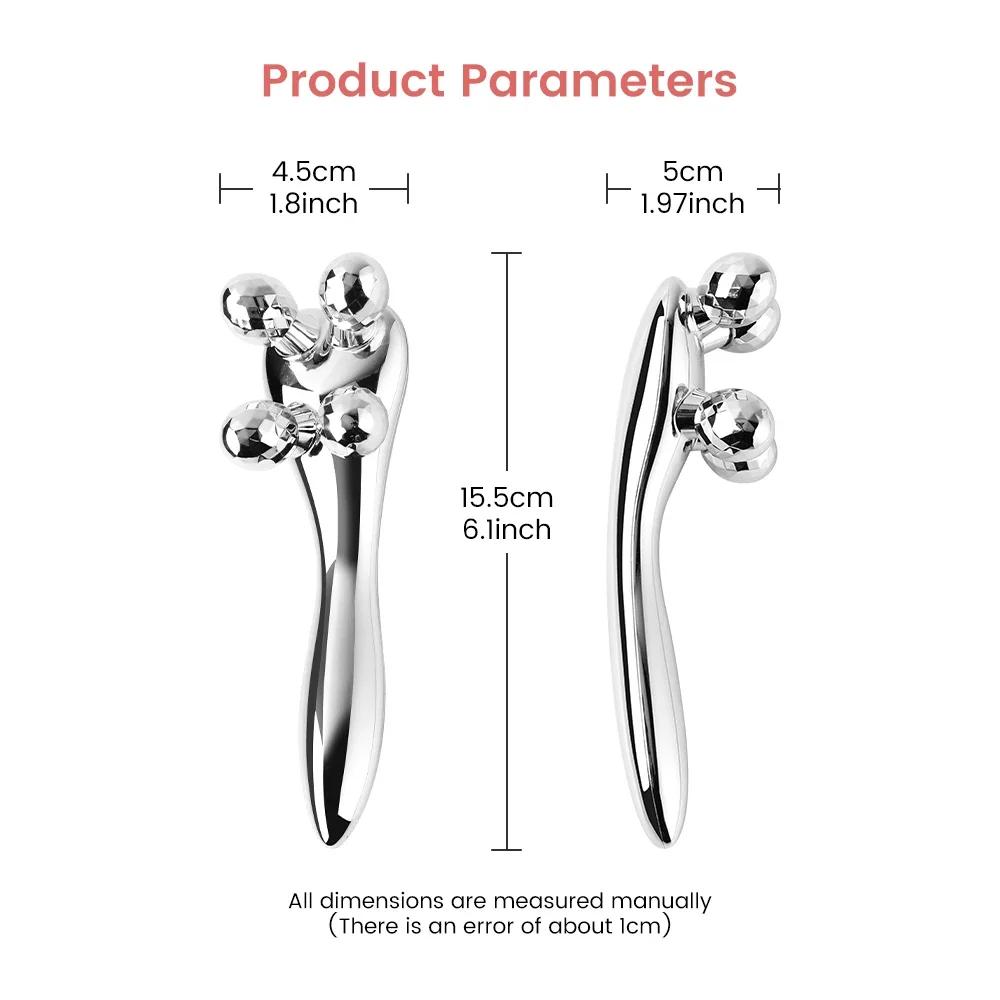 4D Roller Massager Face Massage Y Shape 360 Rotate Thin Face Body Shaping Relaxation Lifting Wrinkle Remover Facial Massage