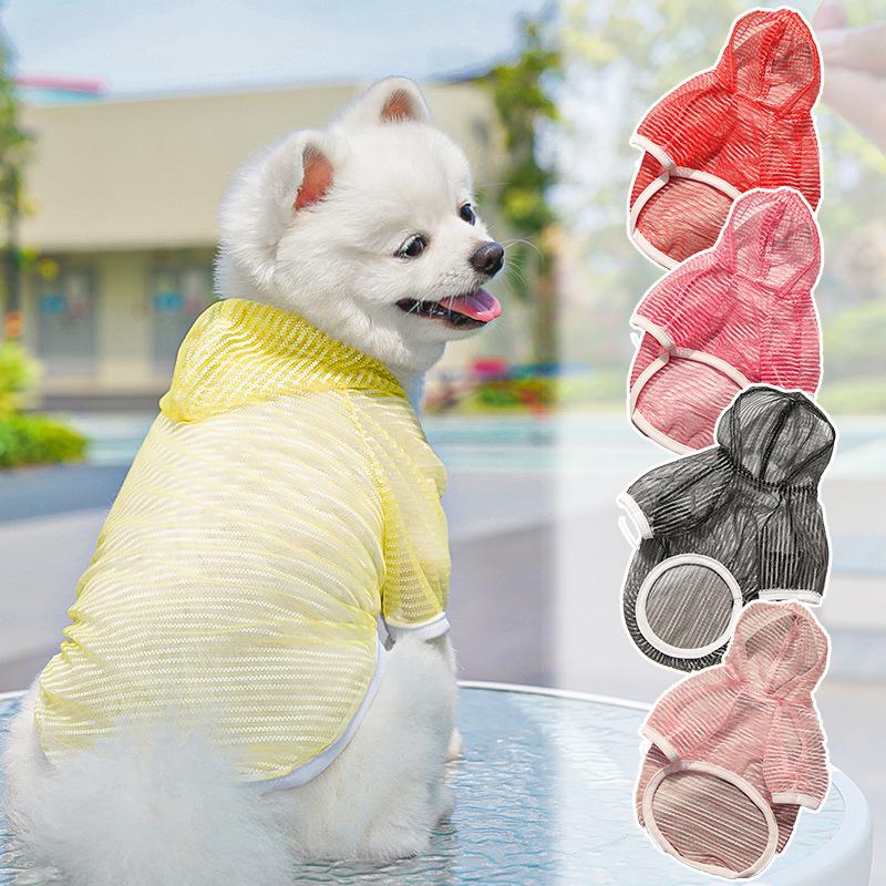 Spring and Summer Dog Sun Protection Clothes, Cat Clothes, Vests, Pet Nets, Gauze, British Shorthair and Dwarf Cats