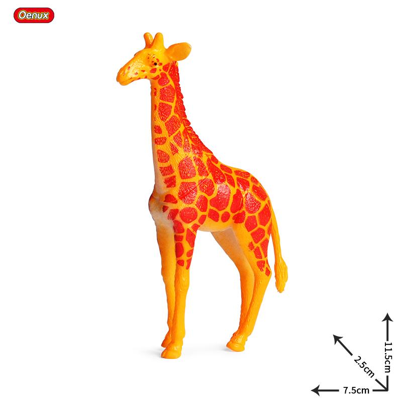 Oenux Zoo World Farm Animal Horse Cow Pig Sheep Goat Donkey Model Action Figures Lion Tiger PVC Educational Cute Kids Toy Gift