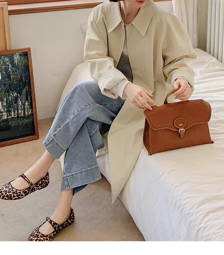 2025 Pre-Sale: Women's Off-White Long Loose Trench Coat for Spring