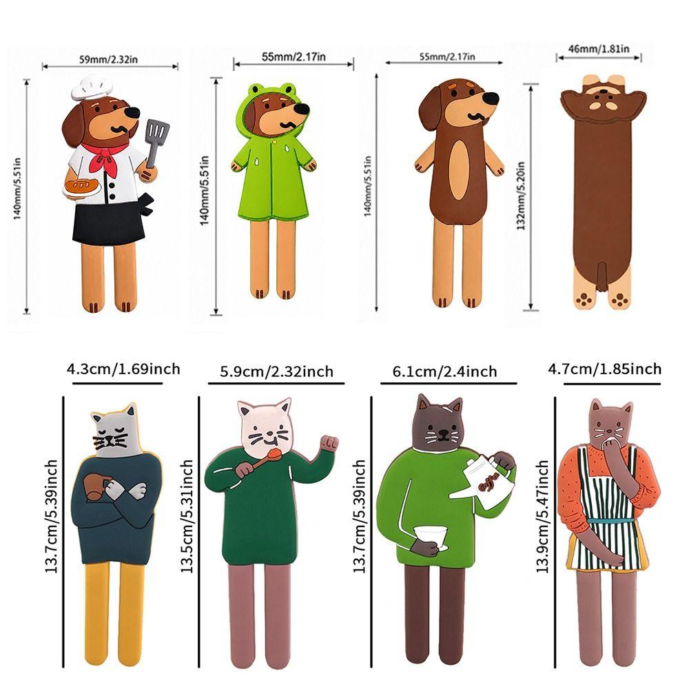 Creative Cartoon Fridge Magnets 3D Animal Phone Holder Funny Fridge Magnetic Hook  Home Decoration