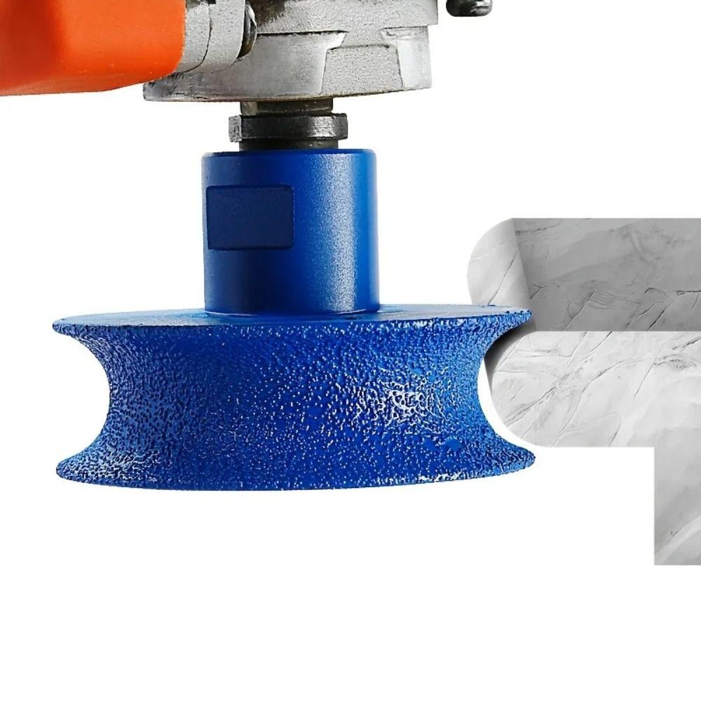 Solid Construction Semi-circular Stone Grinding Wheel Edge Trimming Wheel Quartz Stone