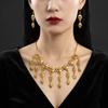 2026 New Model Hot Selling Halloween Decorative Set - Retro Hollow Punk Style Necklace and Earrings Set - Factory Direct Sale
