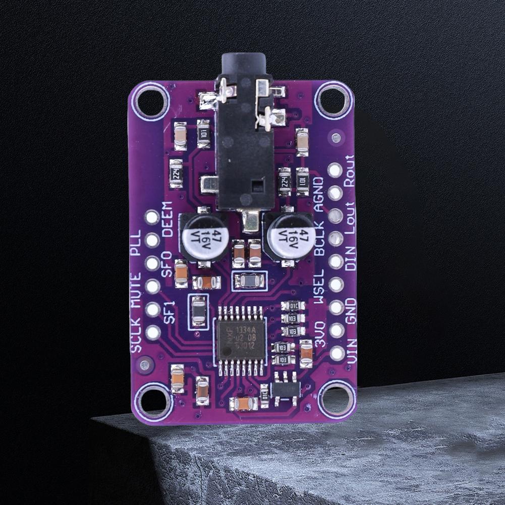 

CJMCU-1334 DAC Audio Stereo Decoder Module Board I2S UDA1334A Stereo Decoder Board 3.3 -5V DAC Decoding Board for Arduino фіолетовий
