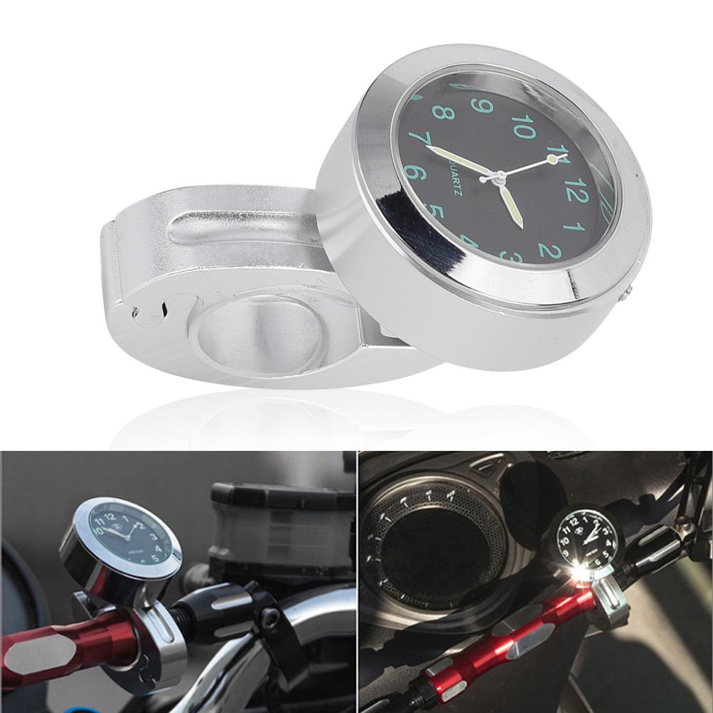 Motorcycle Handlebar Dial Clock Watch Waterproof Shockproof