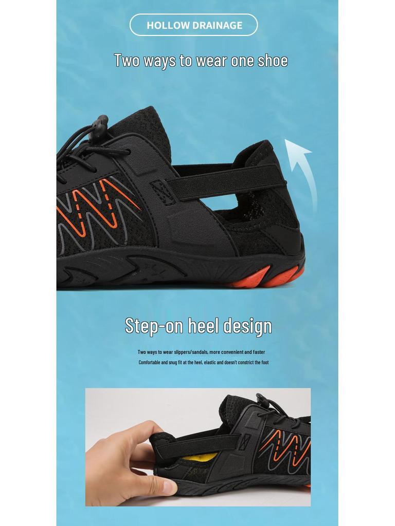 Unisex Non-Slip Breathable Wading Shoes for Couples: Perfect for Swimming, Beach, and Creek Activities with Soft Sole and All-Around Training Support.