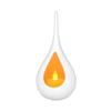 Yousheng Compact Size Candlestick, Vertical Grain Texture Candle Holder, Water Drop Shape 3D Printed Candlestick for Living Room Dining Table