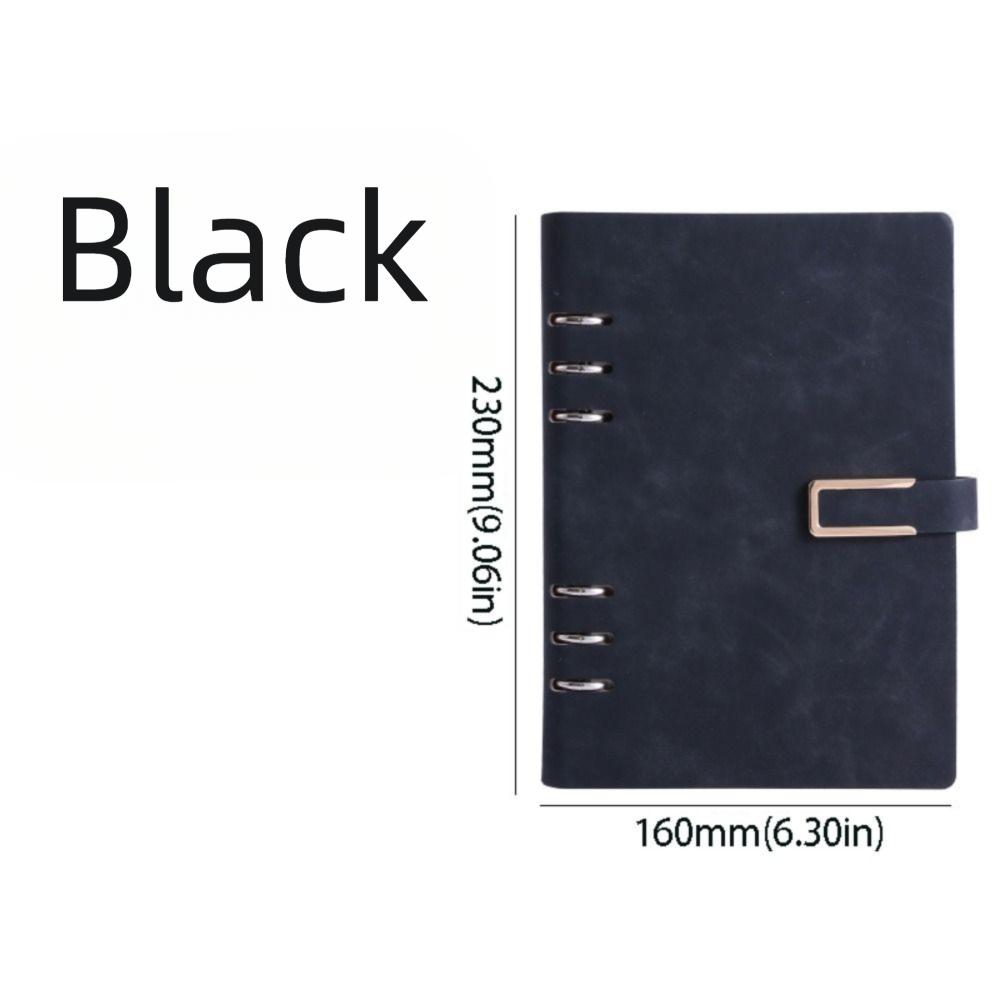 200 Pages Loose Leaf Notebook 100 Sheets Retro Notebook Journal PU Hardcover Notebook  Student