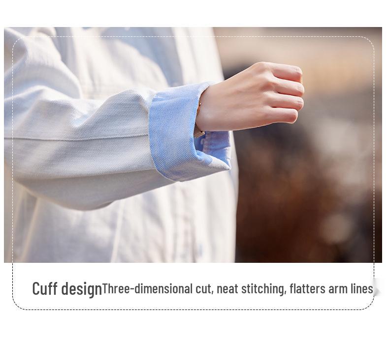 2025 Spring Women's Korean Slim Fit Washed Cotton Casual Jacket