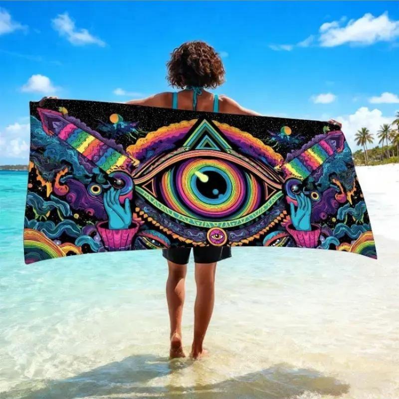 

A Piece of Original Illustrated Art-Themed Beach Towel,Featuring a Fantasy Festival Design.It Is Soft,Absorbent,And Quick-Drying W40*H60(CM)