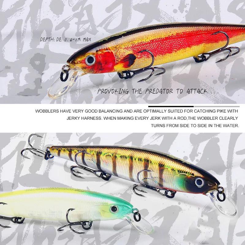 115mm16g Diving 0.6-1m Floating Fishing Lure Artificial Lure Fake Fishing Lure Plastic Hard Bait Trout Bass Pike Fishing Tackle