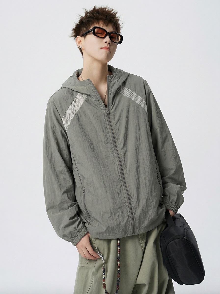 Unisex Ice Silk UV Protection Cycling Jacket, Quick-Drying Mesh, Breathable Thin Summer Outerwear