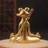 Meditating Yogas Frogs Statue Figurine Home Decorative Accent Decors Ornament for Living Room Bedroom Desktop Decors