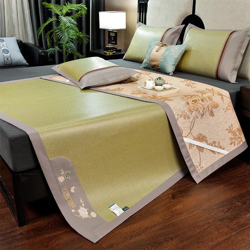 Summer Double-Sided Ice Rattan & Bamboo Cooling Mat