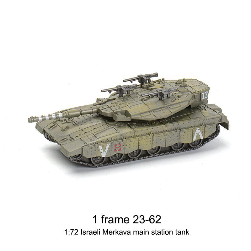 1 Set Diy Assembly Military Gift 1/72 Scale Merkava Main Battle Tank Plastic Model Kit For Christmas Creative Presents