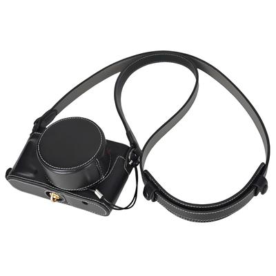 Handmade Genuine Leather Half Case for Leica Includes Front Lens Cap and Shoulder Bottom Opening for SD Card and Tripod Mounting D-LUX8 Cameras,