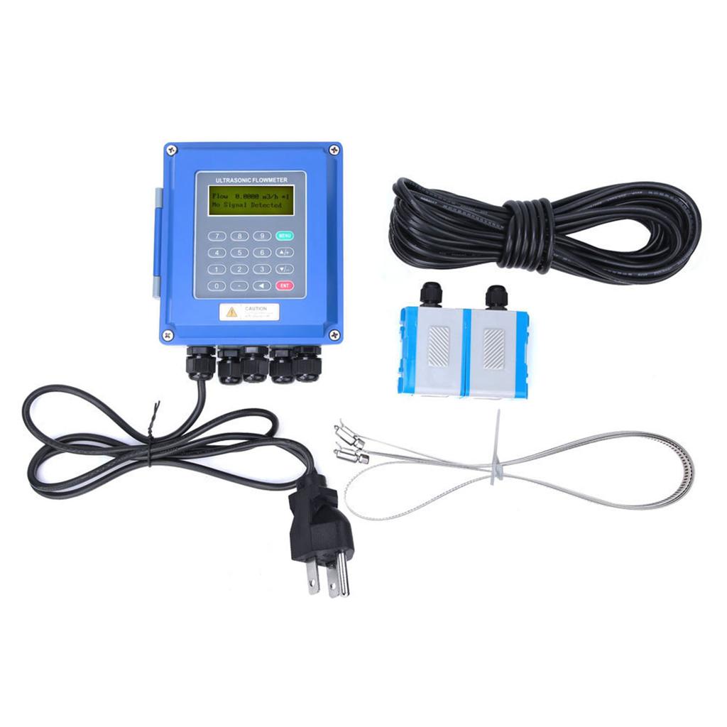 TUF 2000B DN50mm 700mm TM 1 RS485 Digital Wall Mounted LCD Ultrasonic Flowmeter Tester