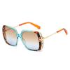New Large Square Sunglasses Women Brand Double Frames Wrap Design Sunscreen Shades UV400 Travel Beach Casual