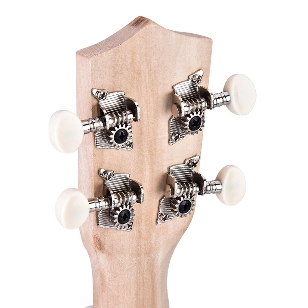 21 Zoll Linde 4 Saiten Ukulele DIY Kit Instrument Zubehör (Blütenblatt)