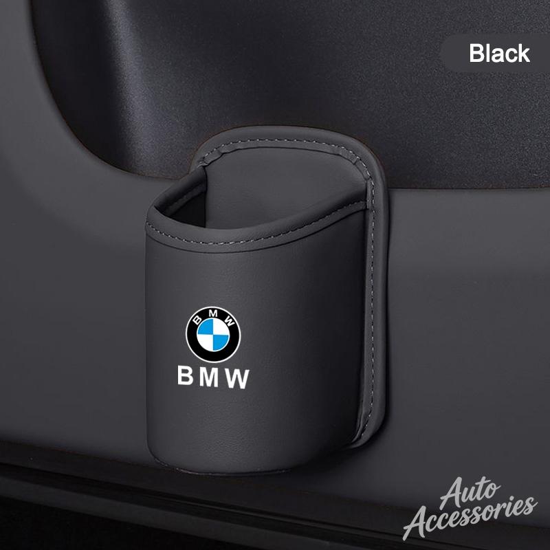 Car Door Water Cup Box Back Seat Drink Rack Storage Leather Accessories For BMW M1 M3 M4 M5 M6 E90 X1 X2 X3 X4 X5 X6 X7 G30 G20