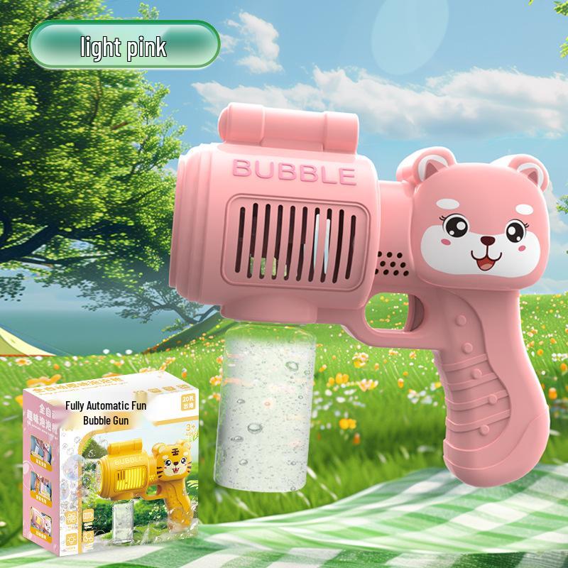 Gatling Bubble Gun: Automatic Electric Handheld Bubble Maker for Kids