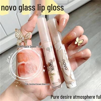 NOVO Flower Stream Spiegel Lipgloss: Aufpolsternder, feuchtigkeitsspendender Glanz für Schüler