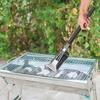 Cepillo y raspador para parrilla 3 en 1, de acero inoxidable, diseño sin cerdas, resistente al calor y a la oxidación, herramienta de limpieza eficiente para todas las parrillas
