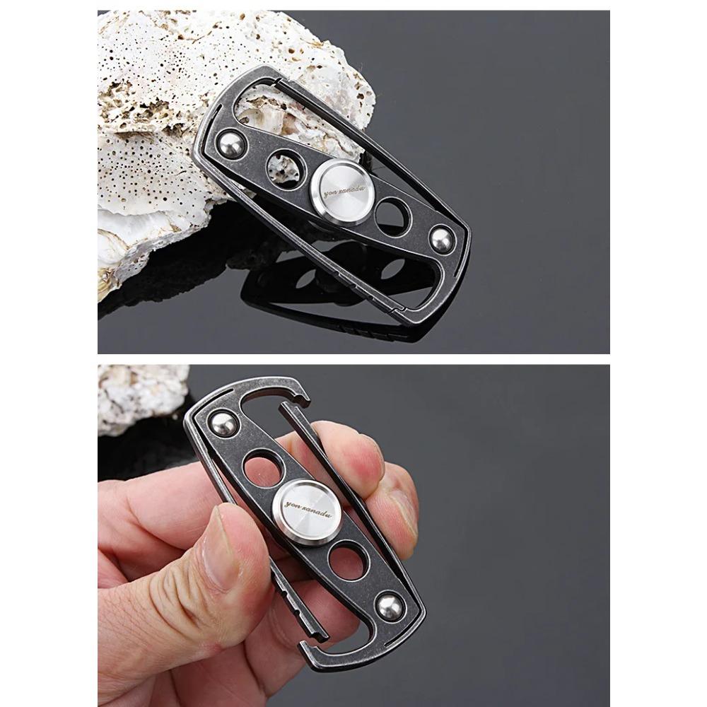 Fidget Spinner Roller Keychain Metal Hand Fingertip Spinning Top Tip EDC Stress Reducing Toys Anti Anxiety Adults Men Children