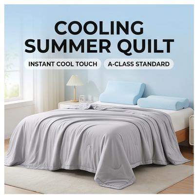 2026 Cooling Summer Blanket, Machine Washable Ice-Sense Quilt, Baby-Safe, Lightweight for Bed, Sofa, Student Dorm, Multiple Sizes
