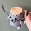 Ice Cream Pint Sleeves Cover with Spoon Handle Cute Animal