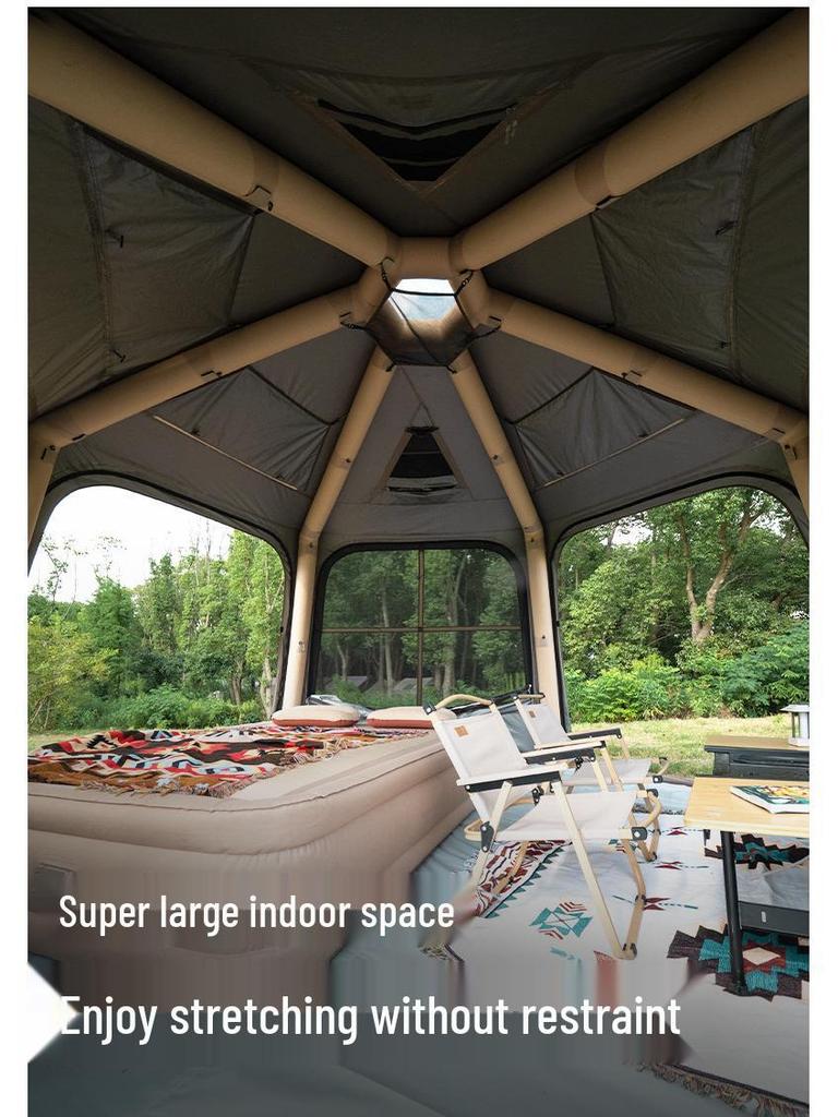 2025 Explorer Automatic Inflatable Tail Tent: SUV & Tesla Rainproof Camping Solution