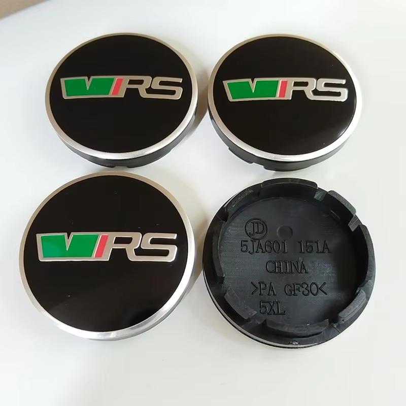 

4pcs 56mm 60mm V VRS Logo Car Wheel Center Hub Caps Emblem For Skoda Rapid Octavia Fabia Kodiaq Karoq Laura Superb Accessory