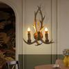 Bymaocar Energy-Efficient LED Antler Wall Lamp, E14 Bulb Base, Indoor Lighting Fixture for 32.29-53.82ft², Bedroom & Hotel Decor