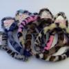 Leopards Print Hair Hoop Cats Ears Shape Headbands Halloween Cosplay Headpiece for Halloween Cosplay