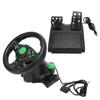 PC Racing Wheel Game Steering Wheel 180 Degree Car Racing Driving Wheel with Pedal for Racing Game
