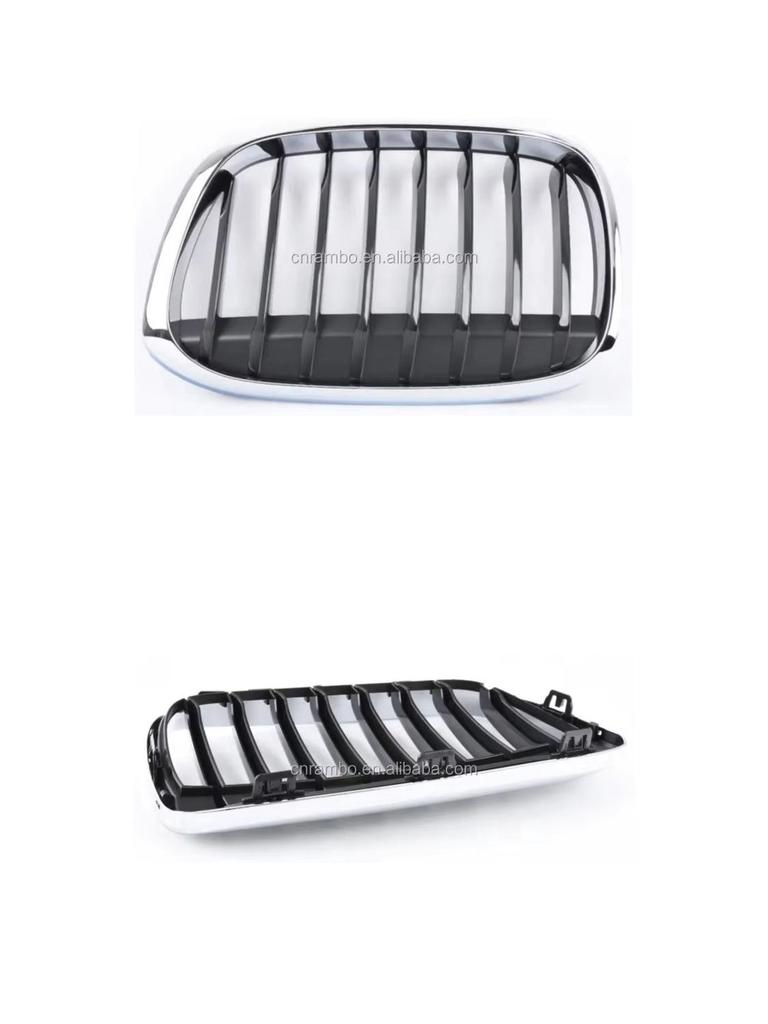 Bumper Grille for BMW X1 F48/F49 2016-2018, Part Numbers 51117383363/51117383364.