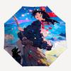 1pc Starry Night Witch Broomstick Umbrella Automatic Opening/Closing, Foldable Design, Outdoor Use, Festival Gift for Fans, Travelers, Everyday U
