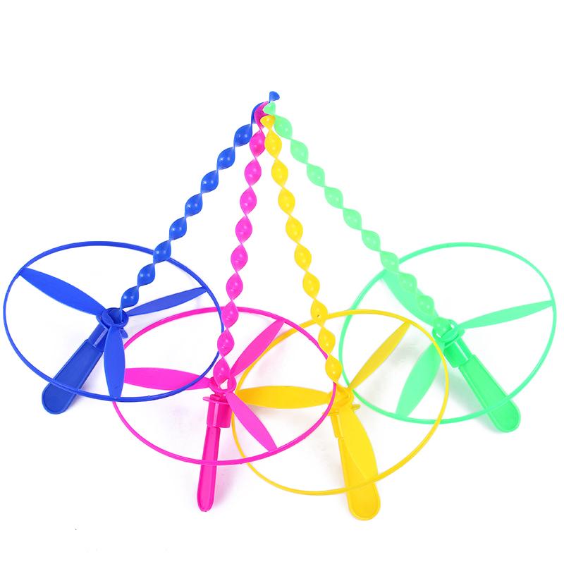 20pcs/lot Pull String Flying Saucers Toys For Children Boys Girls Helicopters Lawn Outdoor Sports Games Plastic Flying Discs Ufo