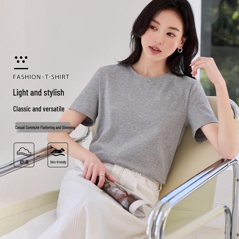 

Women s Korean Style Crew Neck Short Sleeve T-shirt XL