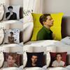 Singer C-Charlie PuthS Pillow Case Anti-dustmite Pillowcase Invisible Zipper Silky Short Plush Sofa Cushion Cover
