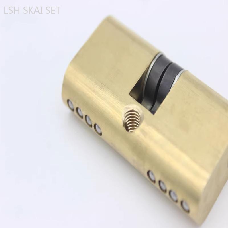 1PC Aluminum Alloy Door Window Locks Framed Door Locks Sliding Spring Door Floor Locks Shop Gate Hardware Accessories with Key