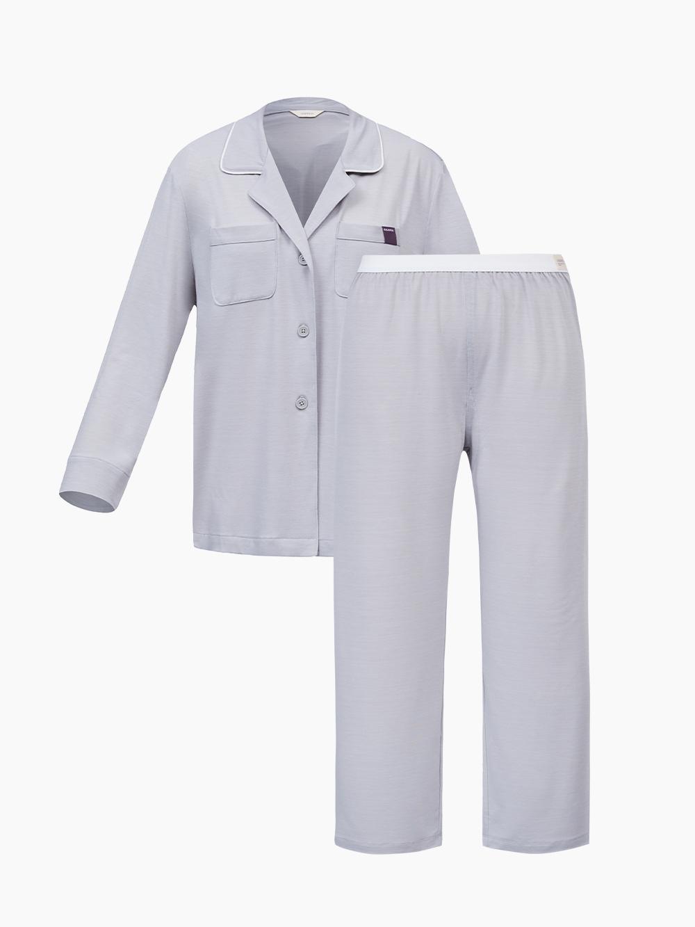 

Классический пижамный комплект Carrying Stretch (3 ЦВЕТА) Dark Ivory FREE