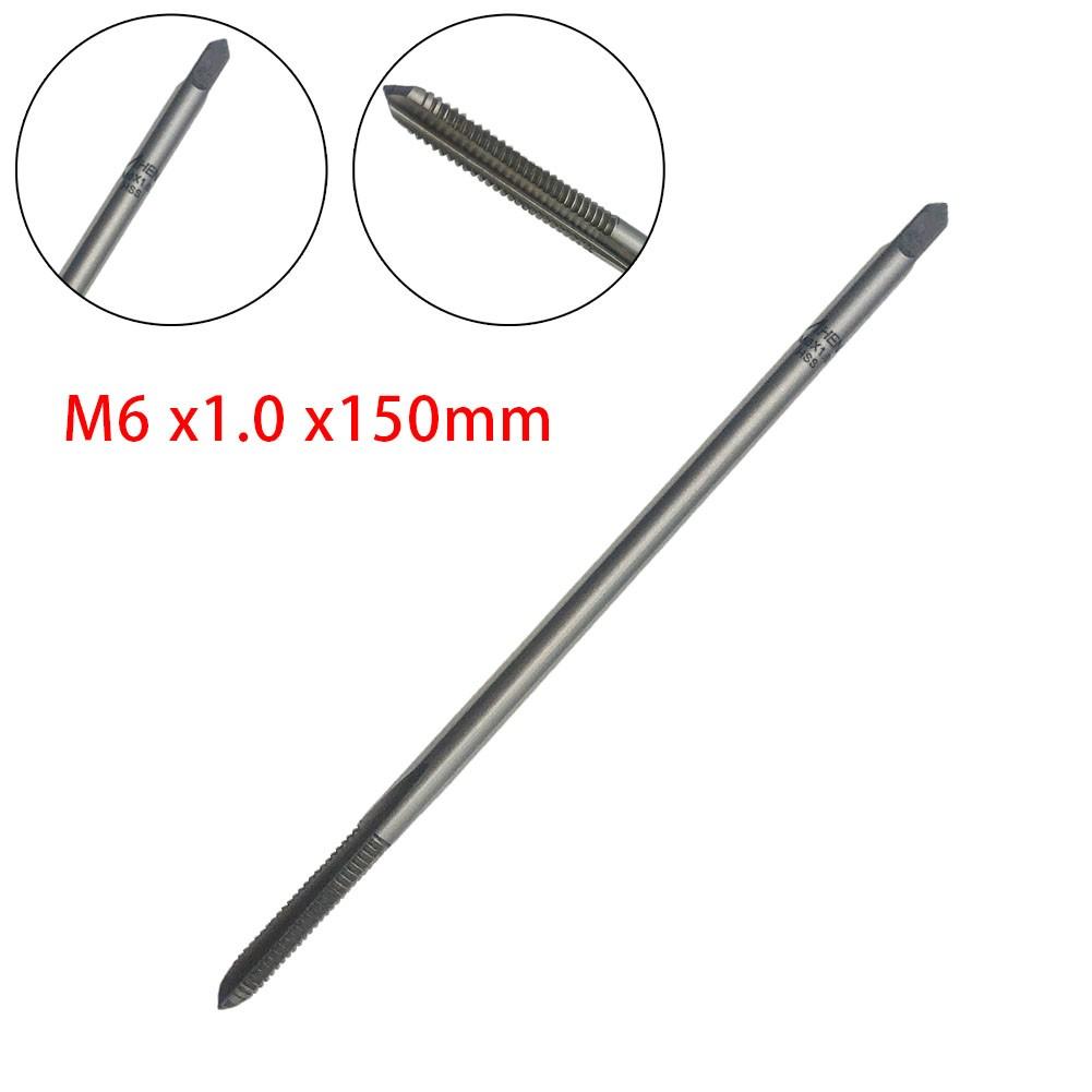 Extended Long Shank Extension Plug Tap M6 For X1.0 X150mm HSS RH 6mm X 1.0mm