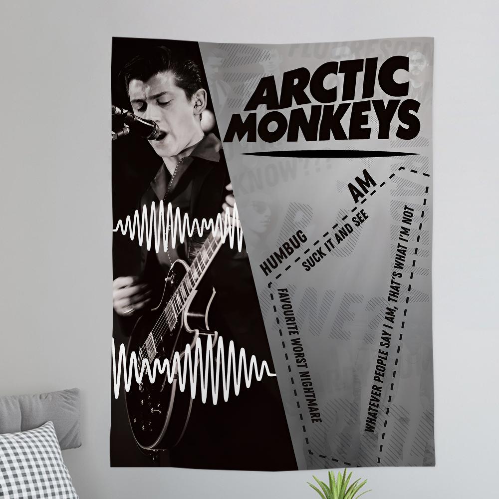 AArctic MMonkeys Rock Band Music Colorful Tapestry Wall Hanging Bohemian Wall Tapestries Mandala Wall Hanging Sheets