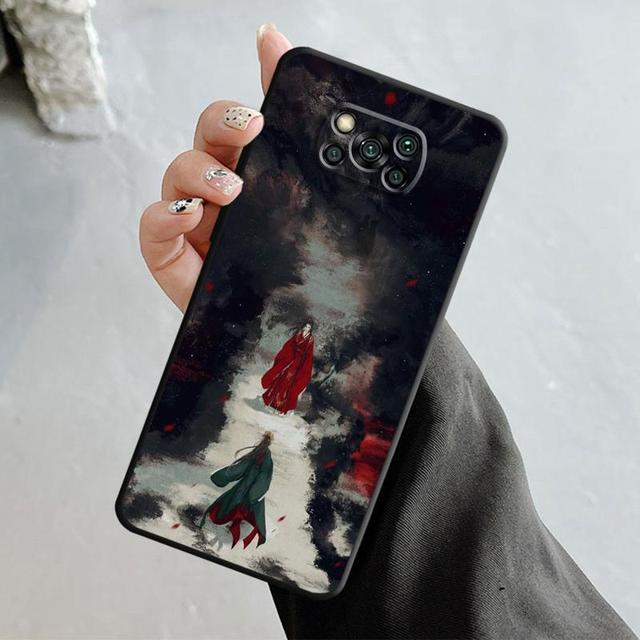 Japonya Samurai Manzara Mürekkep Boyama Xiaomi Poco X3 Nfc X4pro X5 M3 Mi 12 13 11 10 10t 8 Note10 Lite 11ultra 11t Kapak